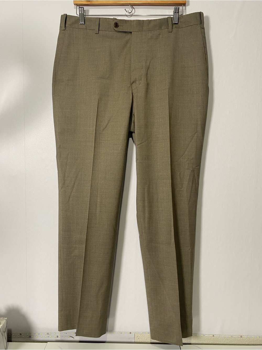 Peter Millar Men's Wool Dress Pants 38R Brown Business Office Neutral